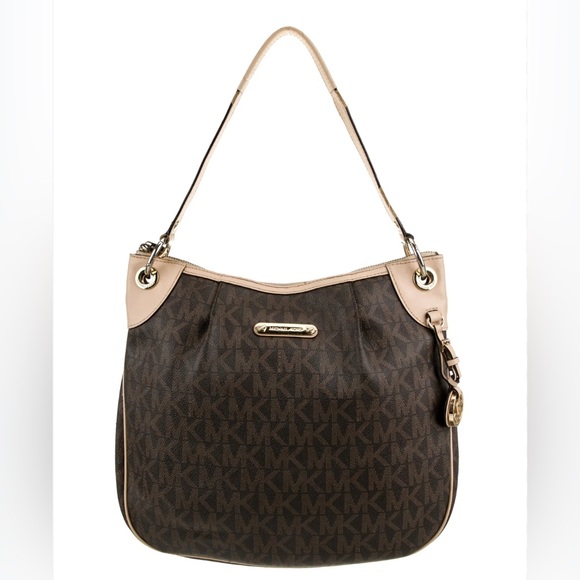 Michael Kors Jet Set Signature Crossbody Purse Bag - Picture 1 of 8